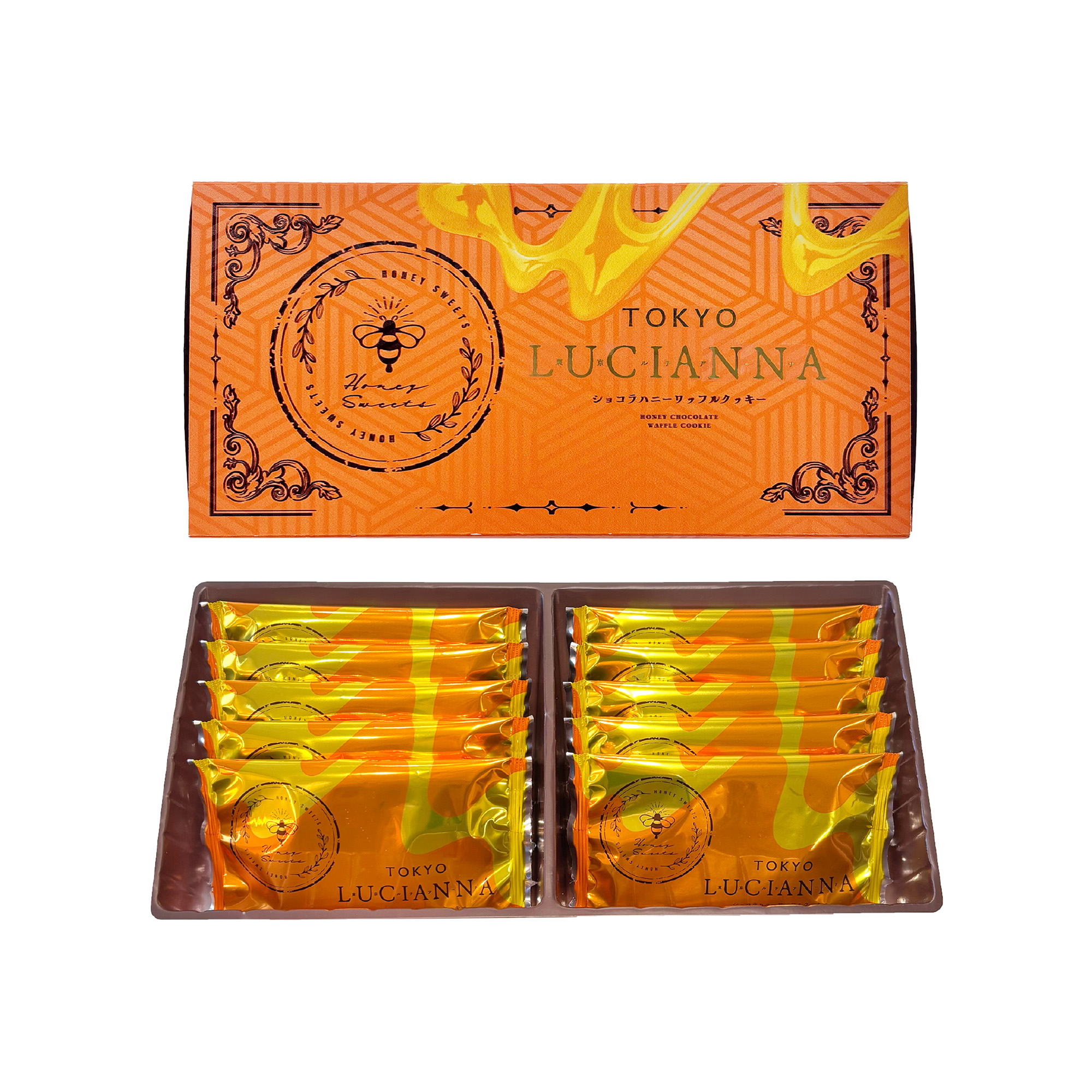 東京ルチアーナ ショコラハニーワッフルクッキー 10枚入